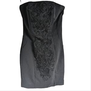 NWT H&M Black Strapless Mini Dress size 4